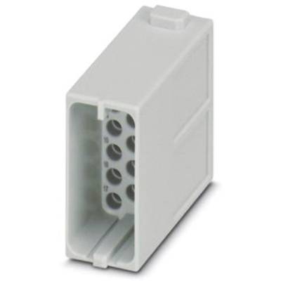 Weißes, rechteckiges elektronisches Bauteil mit nummerierten Anschlussöffnungen auf der Vorderseite, vermutlich ein Steckverbinder.