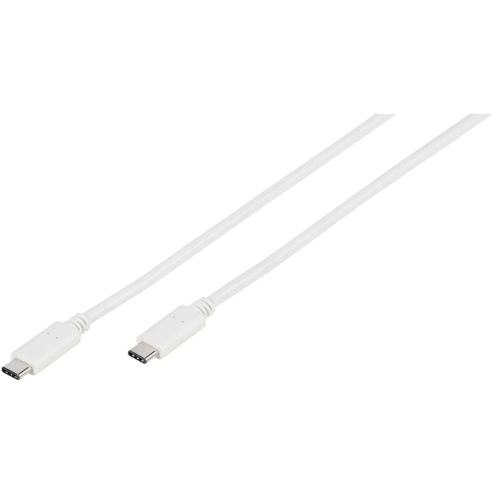 Vivanco USB-kabel USB 3.2 Gen1 (USB 3.0-USB 3.1 Gen1) USB-C stekker, USB-C stekker 1.00 m Wit