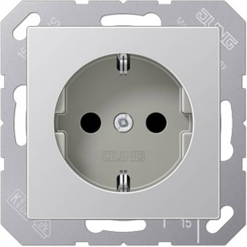 Jung 1fach Einsatz Steckdose Aluminium A1520AL 1 St.