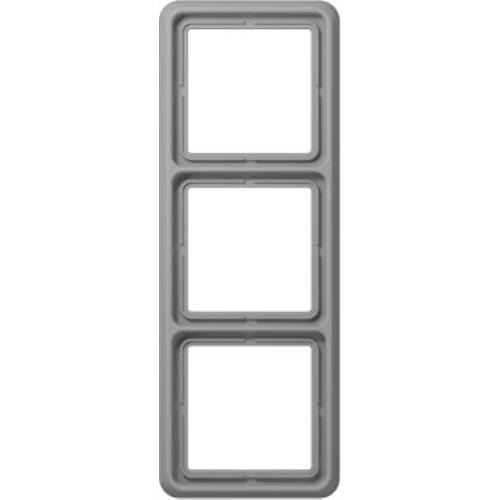 Jung 3fach Rahmen Abdeckung Grau CD583GR 1 St.