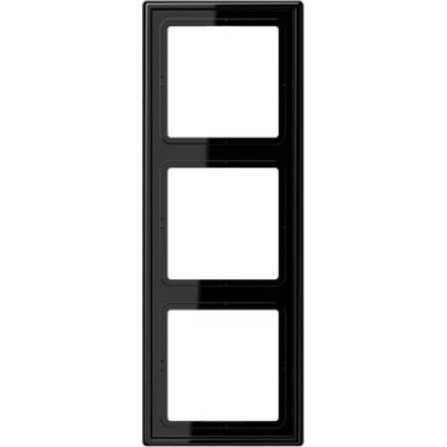 Jung 3fach Rahmen Abdeckung Schwarz LS983SW 1 St.