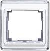 1St. Jung SL581SI Rahmen 1fach aus transparentem Acrylglas farbig hinterlegt SL 581 SI