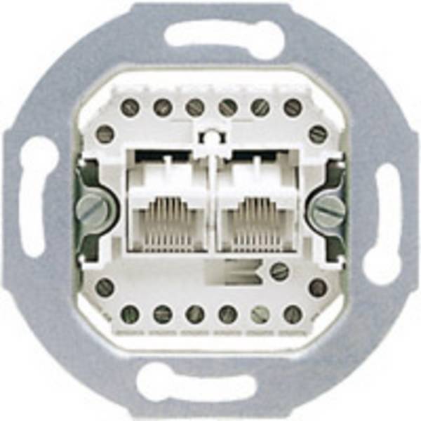 Jung 2fach Einsatz Netzwerkdose Weiß UAE8-8UPO 1 St.