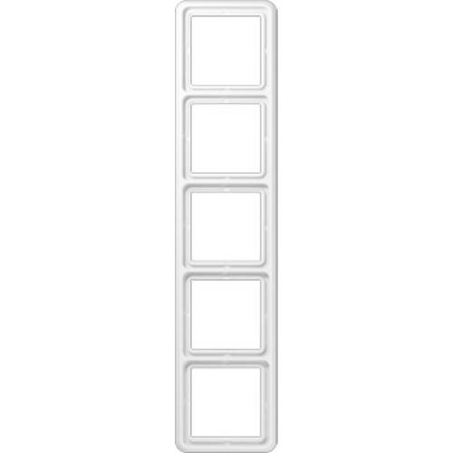 Thumbnail - Jung 5fach Rahmen Abdeckung Alpinweiß CD585WW 1 St.