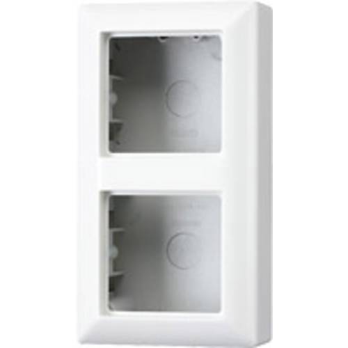 Jung 2fach Rahmen Aufputzgehäuse Alpinweiß AS582AWW 1 St.