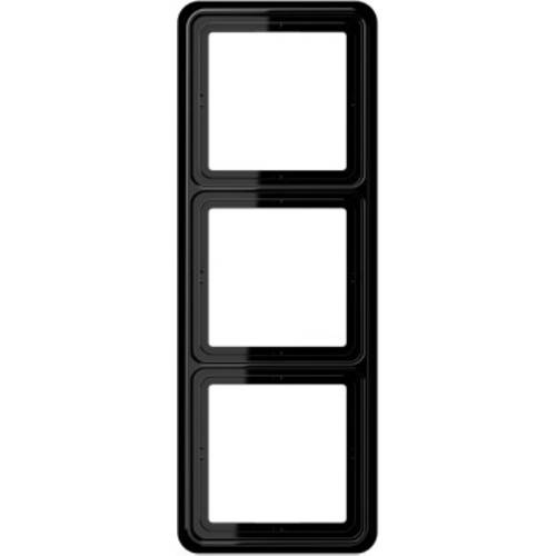 Jung 3fach Rahmen Abdeckung Schwarz CD583SW 1 St.
