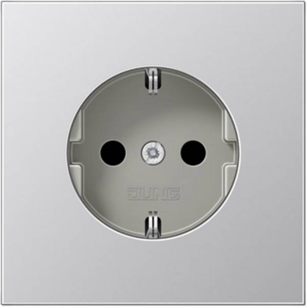 Jung 1fach Einsatz Schutzkontakt-Steckdose  Aluminium AL1520 1 St.