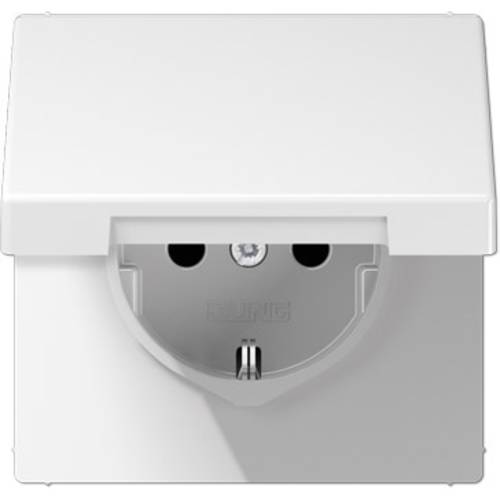 Jung Einsatz Steckdose mit Klappdeckel Weiß LS1520KIKLWW 1 St.