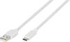 Vivanco USB-Kabel USB 2.0 USB-A Stecker, USB-C® Stecker 2.00 m Weiß 38757