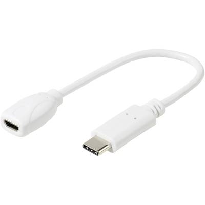 Vivanco USB 2.0 Adapter [1x Micro-USB-Buchse - 1x USB 2.0 Stecker C] DCAVVUSBCMB02W 