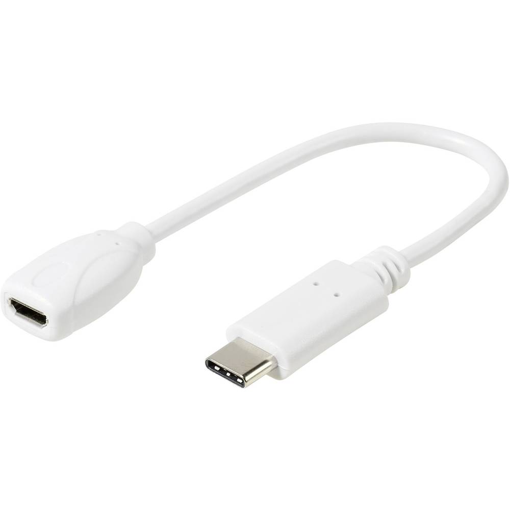 Vivanco USB 2.0 Adapter [1x Micro-USB-bus 1x USB-C 2.0 stekker] DCAVVUSBCMB02W
