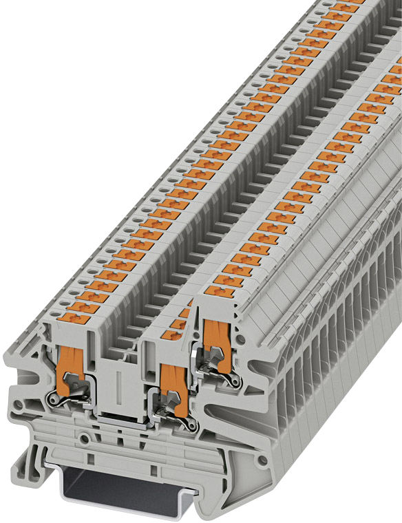 Phoenix Contact 1078966 Durchgangsklemme 5.2 mm Push-In-Klemme Grau 50 St.
