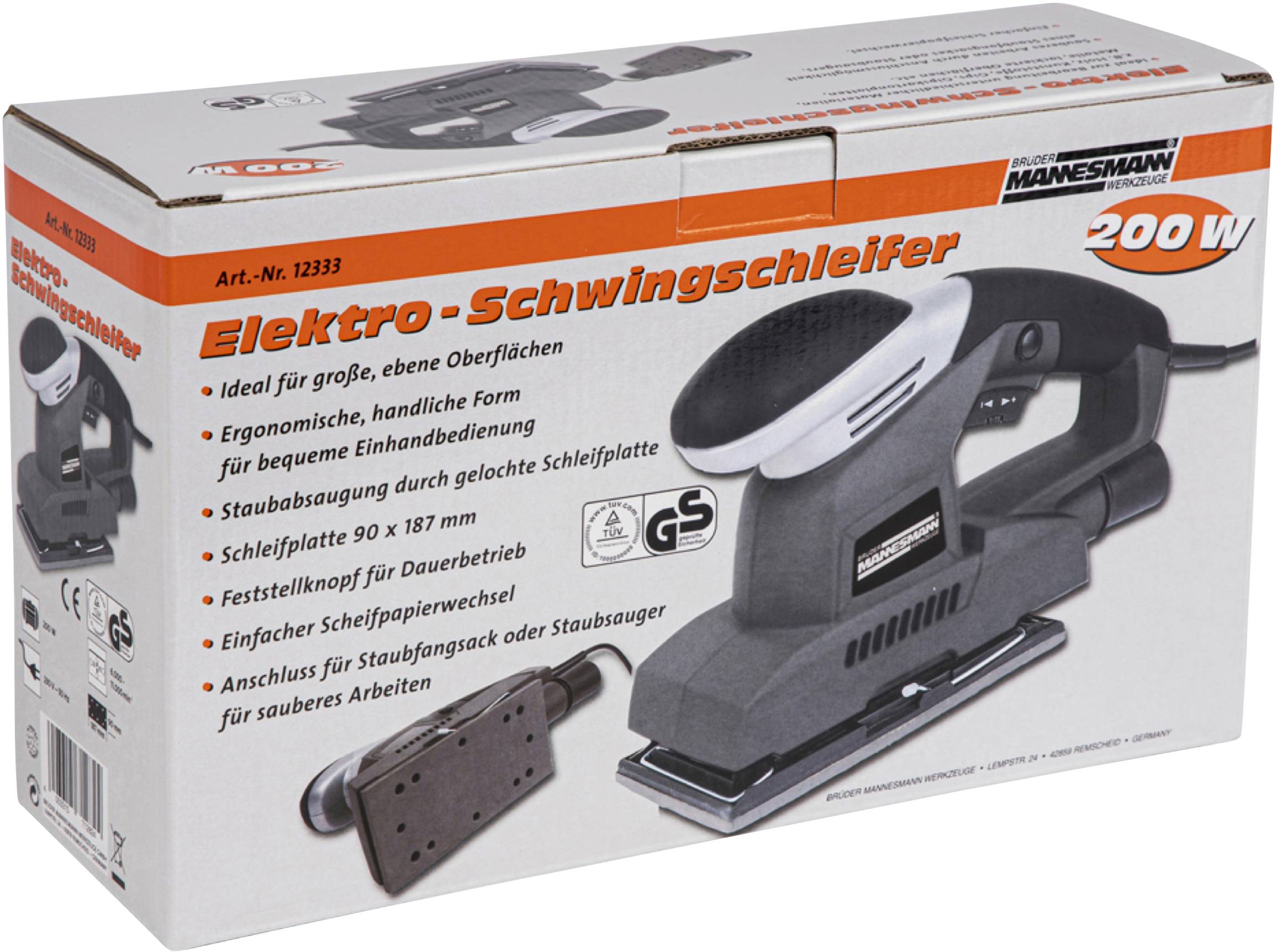 Brüder Mannesmann M12333 Schwingschleifer 200 W-0