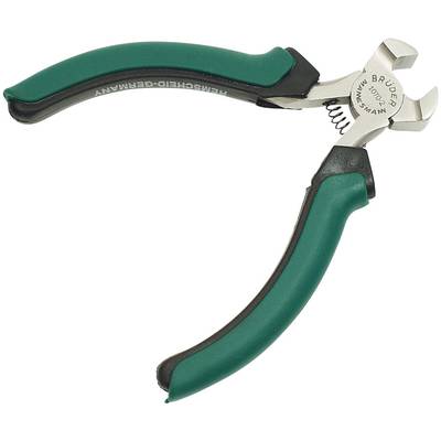 Eine grüne Zange mit ergonomischen Griffen, geeignet für präzise Arbeiten.