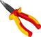 Eine rote und gelbe Kombizange mit isolierten Griffen. Geeignet für Elektrowerkzeuge und sicheres Arbeiten an elektrischen Anlagen.