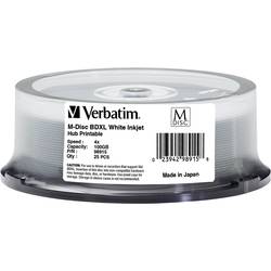 Image of Verbatim 98915 M-DISC Blu-ray XL Rohling 100 GB 25 St. Spindel Bedruckbar