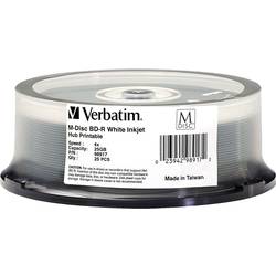 Image of Verbatim 98917 M-DISC Blu-ray Rohling 25 GB 25 St. Spindel Bedruckbar