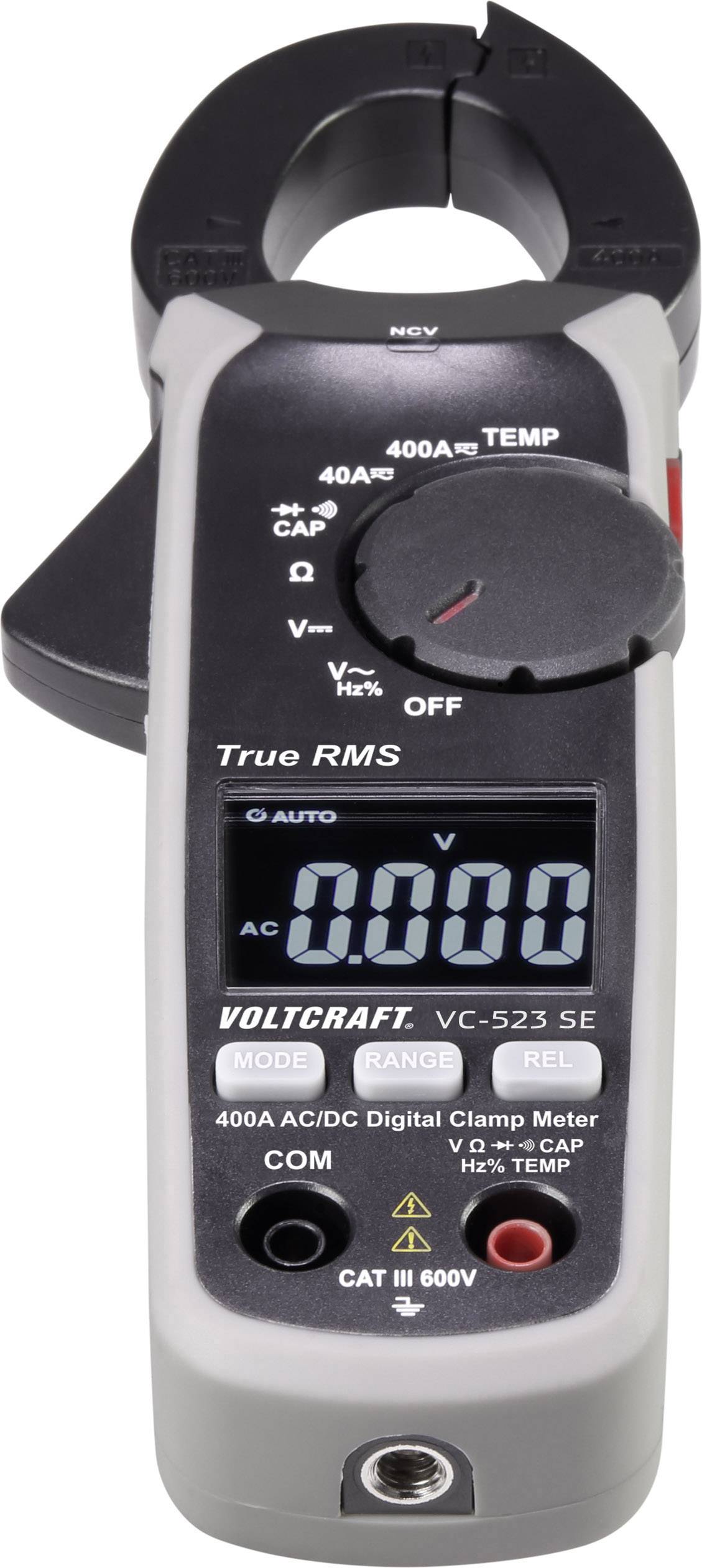 VOLTCRAFT VC-523 SE Stromzange digital CAT III 600 V Anzeige (Counts): 4000-2