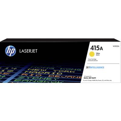 Gelbe Tonerkartusche HP 415A für HP LaserJet Drucker, mit JetIntelligence Technologie, geeignet für Modelle M454 und MFP M479.