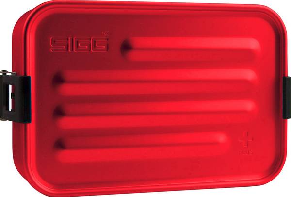 SIGG Plus S, Brotdose, Erwachsener, Rot, Aluminium, Monochromatisch, Rechteckig