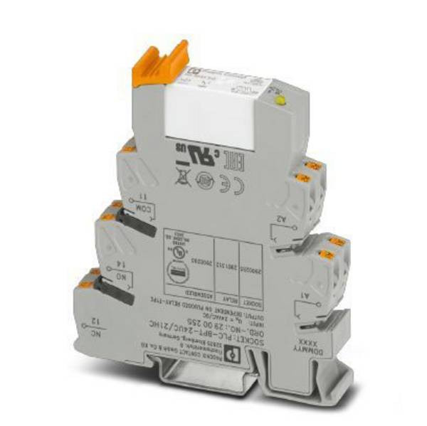 Phoenix Contact PLC-RPT- 24UC/21HC Relaisbaustein Nennspannung: 24 V DC/AC Schaltstrom (max.): 10 A 1 Wechsler  1 St.