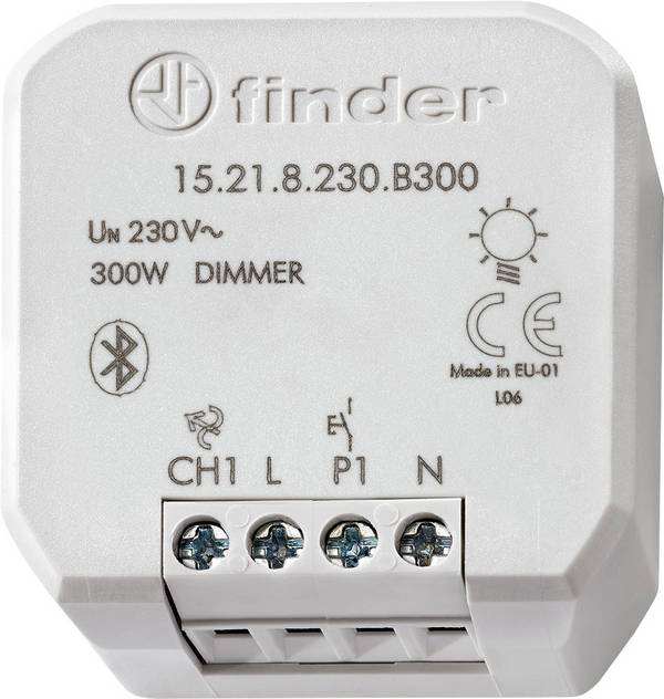 15.21.8.230.B300 Finder YESLY 1-Kanal Dimmaktor   Grau