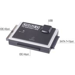 SATA / IDE / USB / USB-C konvertor USB 2.0, USB-C Renkforce RF-4282628 0.80 m, čierna