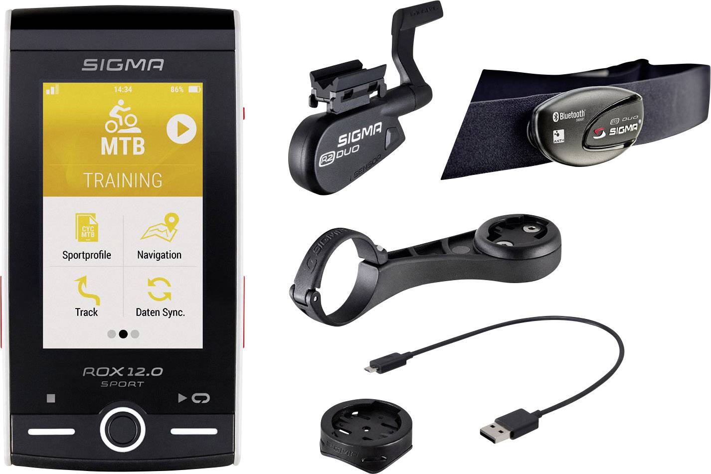 fahrrad-navi 12 cm display europa