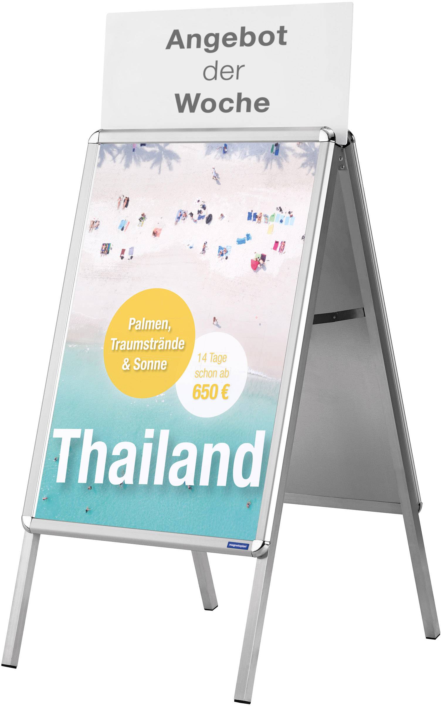 magnetoplan Kundernstopper Porta poster 1 x DIN A1 639 mm x 886 mm x 25 mm 1 pz.