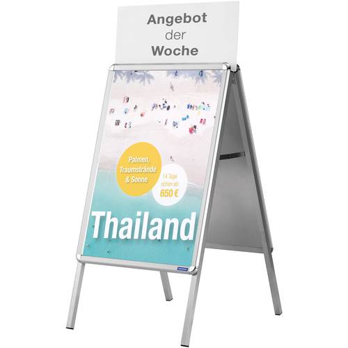 magnetoplan Kundernstopper Plakathalter 1 x DIN A1 639 mm x 886 mm x 25 mm 1 St.