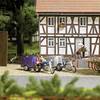 Busch 1152 H0 Motorrad Modell Trike mit Anhänger