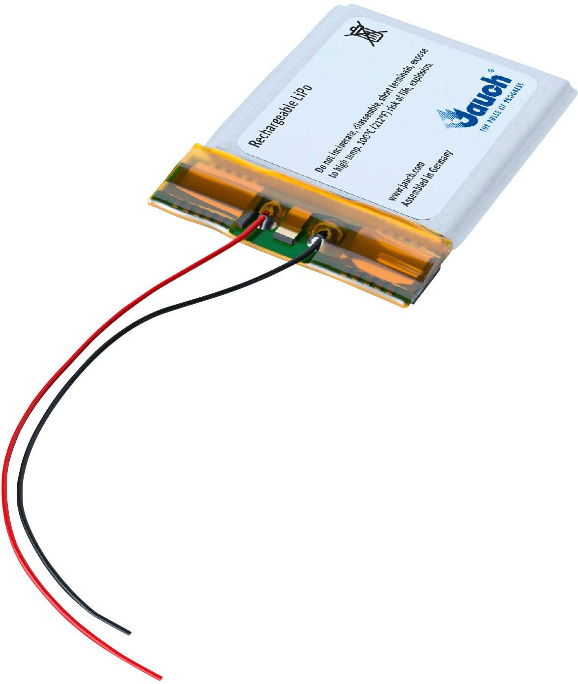 JAUCH QUARTZ GMBH LP402025JU Spezial-Akku Prismatisch Kabel LiPo 3.7 V 150 mAh