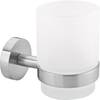 tesa 40312-00000-00 MOON Zahnputzbecher Klebstoff Silber, Weiß (satiniert)