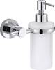 tesa LOXX 40281-00000-00 Seifenspender 200 ml Chrom (glänzend), Weiß (satiniert)