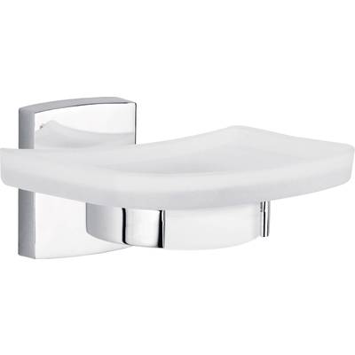 tesa klaam 40268-00000-00 Seifenschale Chrom (glänzend), Weiß (satiniert)