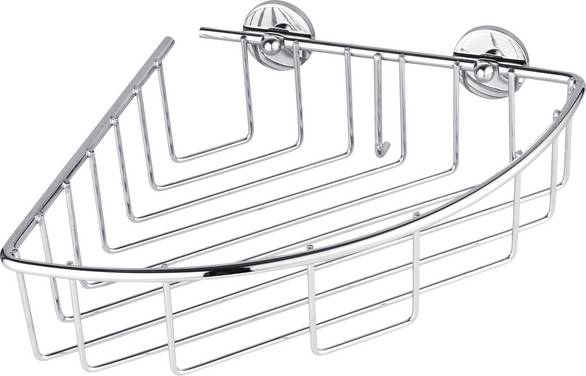 tesa 40216-00000-00 baath Plus Eckduschkorb  Klebstoff  Chrom (glänzend)