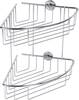 tesa 40215-00000-00 baath Plus Eckduschkorb Klebstoff Chrom (glänzend)