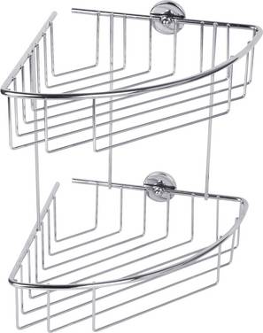 tesa 40215-00000-00 baath Plus Eckduschkorb  Klebstoff  Chrom (glänzend)