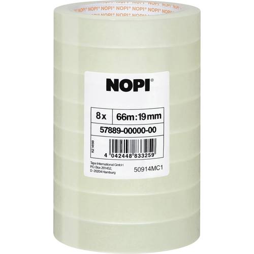 tesa 57889-00000-00 Klebefilm Transparent (L x B) 66 m x 19 mm 8 St.