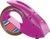 tesa Packband-Abroller Pack n Go Pink Rollenbreite (max.): 50 mm Rollenlänge (max.) 66 m inkl. Klebefilmrolle 50 m x 50 mm