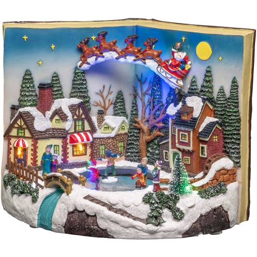 Konstsmide 4218-000 LED-Szenerie Buch mit Kindern RGBW LED Bunt wählbare Energieversorgung, mit Schalter