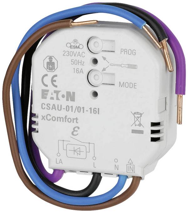 CSAU-01/01-16I Eaton xComfort Schaltaktor Schaltleistung (max.) 3680 W
