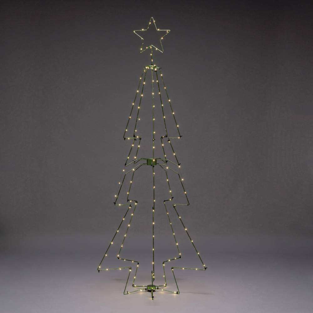 Konstsmide Metalen Kerstboom met Verlichting 210 cm