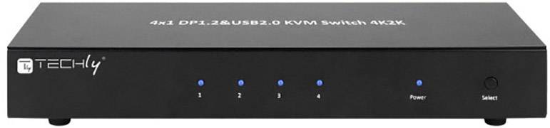TECHLY KVM Switch, 4 Port, Display Port 1.2