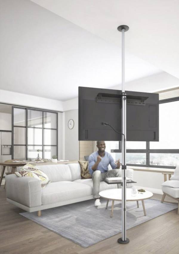 TECHly ICA-TR32 TV-Standfuß 94,0 cm (37") - 177,8 cm (70") Bodenständer, Deckenhalter
