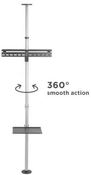 TECHly ICA-TR32 TV-Standfuß 94,0 cm (37") - 177,8 cm (70") Bodenständer, Deckenhalter-3