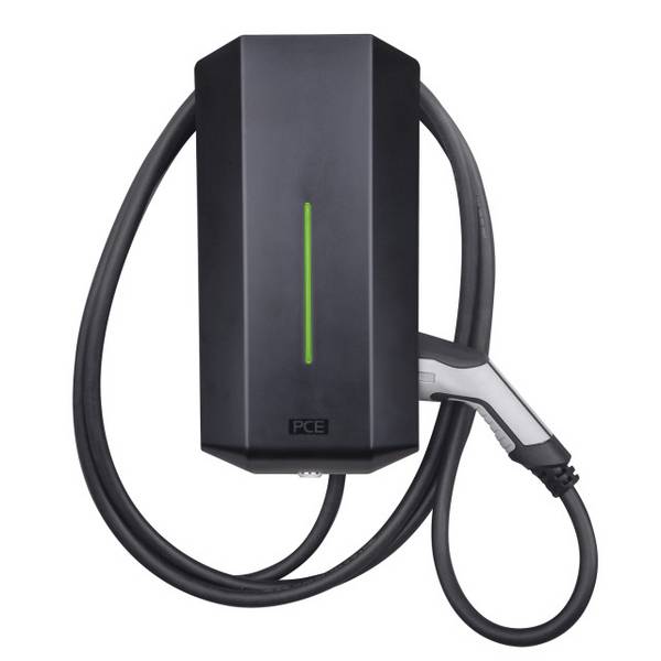 PCE Wallbox Typ 2 Mode 3 32 A Anzahl Anschlüsse 1 22 kW RFID, Schlüsselschalter