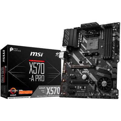 MSI Gaming X570-A Pro Mainboard Sockel (PC) AMD AM4 Formfaktor (Details) ATX Mainboard-Chipsatz AMD® X570