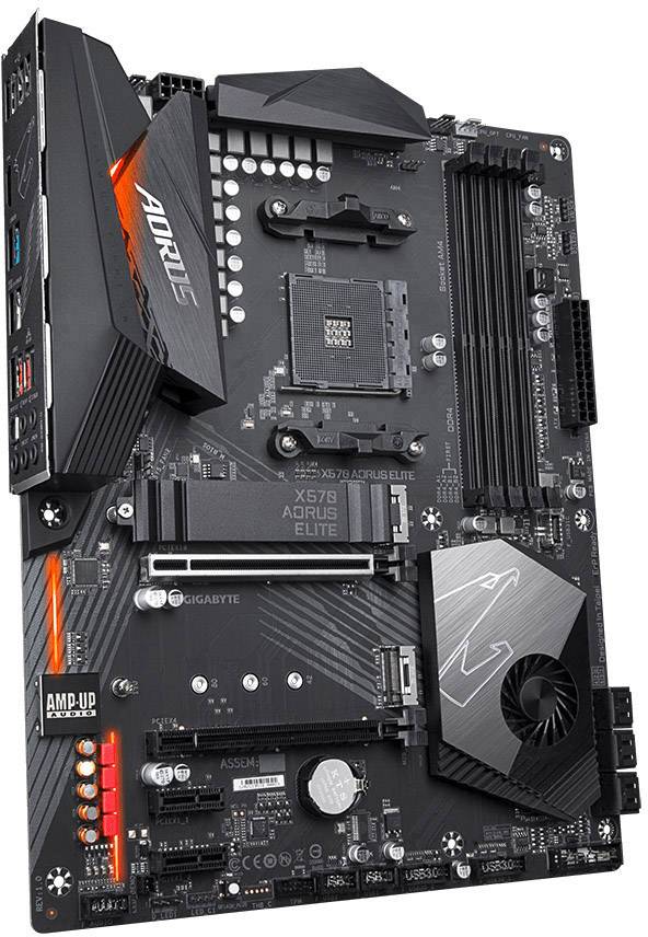 Gigabyte X570 AORUS ELITE Mainboard Sockel (PC) AMD® AM4 Formfaktor (Details) ATX Mainboard-Chipsatz AMD® X570-2
