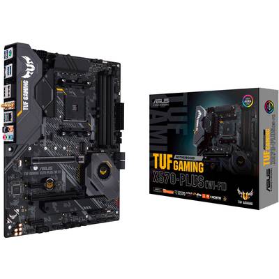 Asus TUF Gaming X570-Plus (WI-FI) Mainboard Sockel (PC) AMD AM4 Formfaktor (Details) ATX Mainboard-Chipsatz AMD® X570